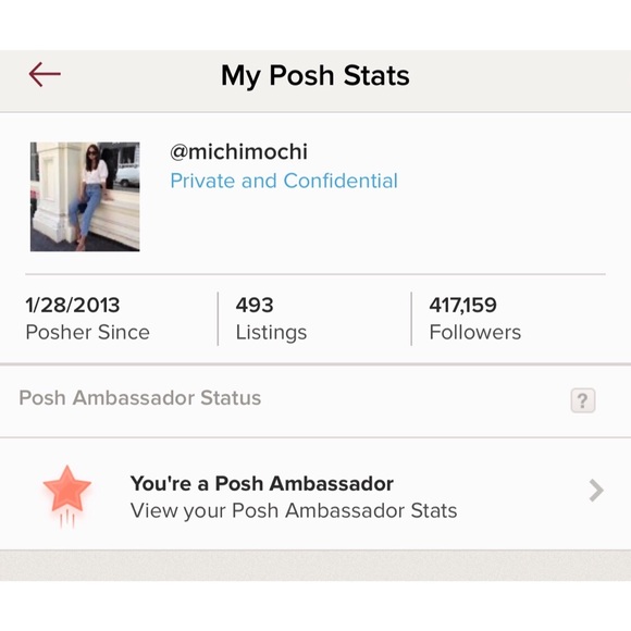 POSH AMBASSADOR / SUGGESTED USER - Picture 4 of 4